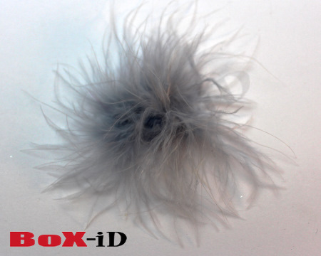 Feathersticker +/- 10cm  grey